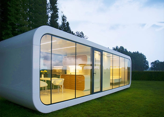 Prefabricated Garden Stuido Houselight Log Cabins With Light Steel Frame Cabin Hotel Units