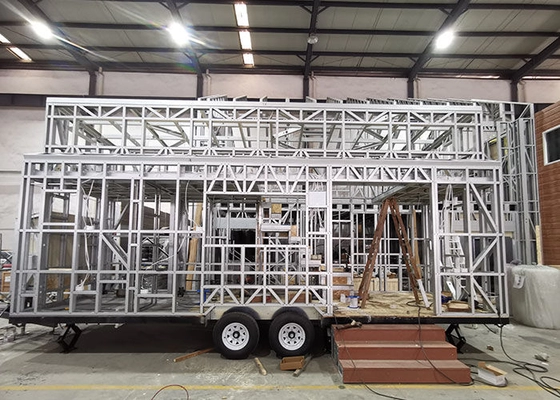 Tiny House With 2 Bedrooms And Patio Prefabricated Mobile Home Tiny Homes Ready To Ship