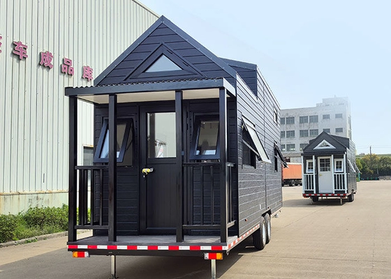 Expandable Mobile Tiny House On Wheels Prefab 2 Bedroom Cabin Ready Made Container