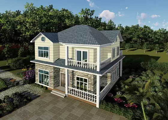 Modern Light Steel Prefabricated Homes – Wind-Resistant Folding Villa Houses