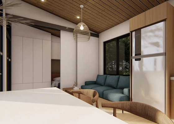 UK Prefab Garden Studio With Light Steel Frame Cabin Granny Flat Hosue Kits