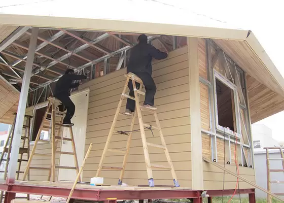 Beautiful Bali style Cyclone proof Moistureproof Prefab house Home Beach wooden Bungalows in Maldives