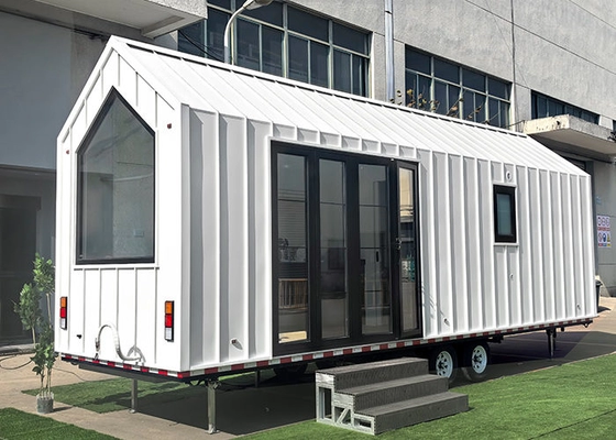 EN-1090 Beach Retreat Tiny House On Wheels With Bedroom Bathroom Outdoor Camping