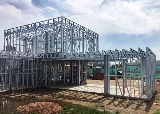 Prefabricated Homes With Ligth Steel Frame AS/NZS, High Insulation Steel Structure Prefab Modern Villa