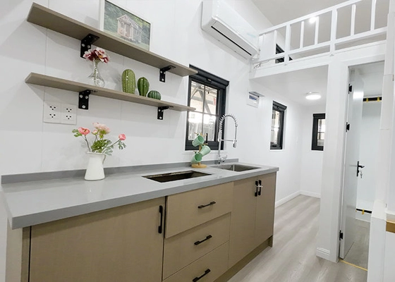 EU/AU/USA Standard Prefabricated Modular Home Kit Tiny House On Wheels With Three Bedrooms