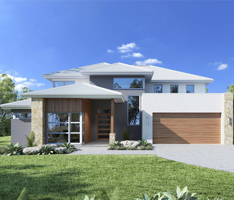 Double Fast Construction Prefabricated Luxury House With Light Steel Structure