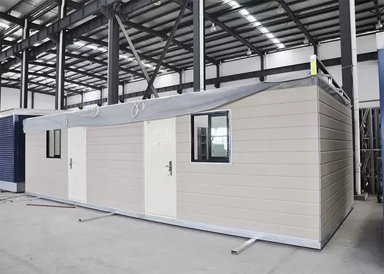 Light Gauge Steel Frame Prefabricated Bungalow , Cheap Earthquake Prefab Portable Emergency Shelter Isolation