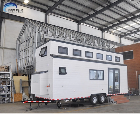 Tiny House With 2 Bedrooms And Patio Prefabricated Mobile Home Tiny Homes Ready To Ship
