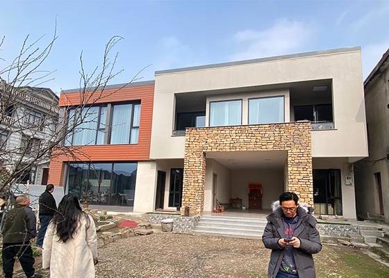 Heat Prefab Villa Modular Home Kit With Ligth Steel Frame ICC EN-1090