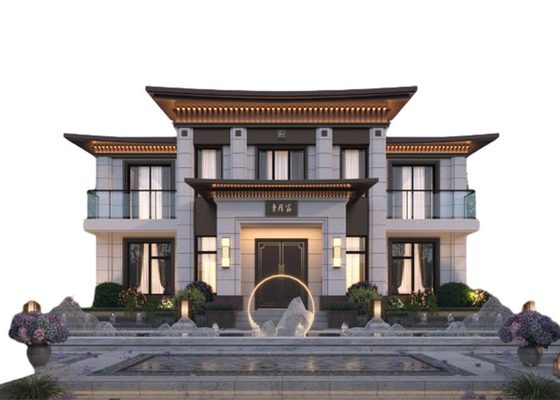 Factory Modern Luxury Easy Assembly Prefabricated Steel Villa Galvanized Steel Prefab Modular Homes