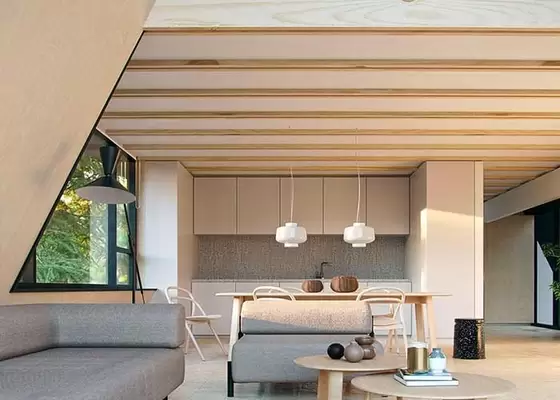 Prefab Hotel Unit Light Steel Space A Frame Tiny Homes Portable Kit Homes