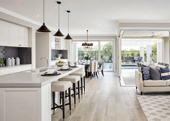 Luxury Prefab Villa 2 Story Steel Frame Modular Home With 4 Bedroom Standard Prefabricated House Kits