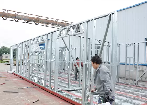 Moistureproof Prefab Modular Homes Prefabricated Light Steel House Fireproof