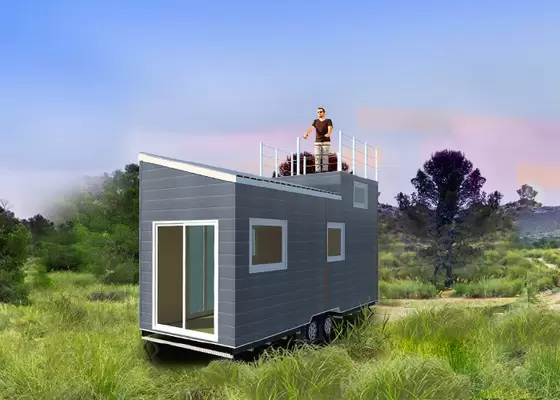 Light Steel Modular Tiny Prefab Homes With Integrated Wall Panel For Sale For Ren