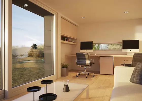 Solar Panel Prefab Modular Homes Fully Finished Movable For Office Garden Studio