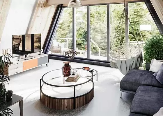 Modern Design Prefab Light Steel Garden Studio For Work And Holiday Cabin Prefabricated Hotel