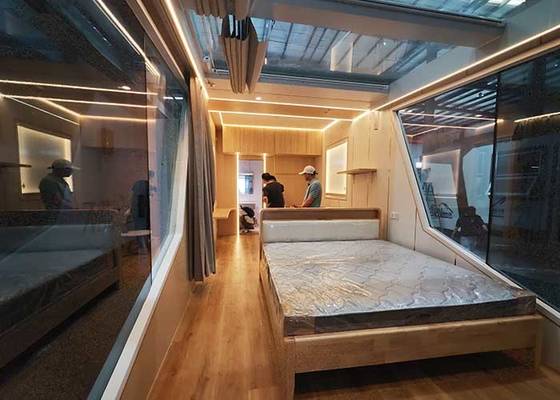 Prefab Light Steel Space Frame Tiny Building Portable House On Wheels