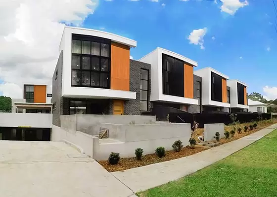 Wpc Cladding Light Gauge Steel Prefabricated Villas Eps Sandwich Panel Prefab Villa