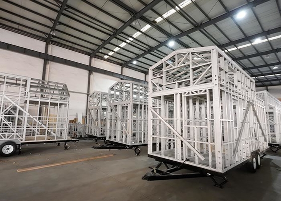 EU/AU/USA Standard Prefabricated Modular Home Kit Tiny House On Wheels With Three Bedrooms