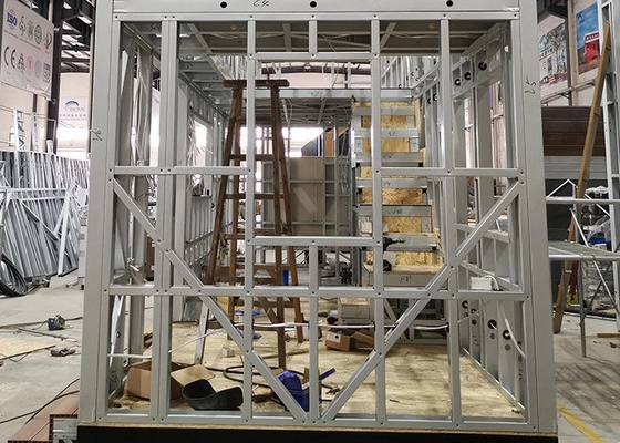 Cheap Prefab Tiny House With Solar Panels 2 Bedrooms 2 Bathrooms Mobile Home For Sale