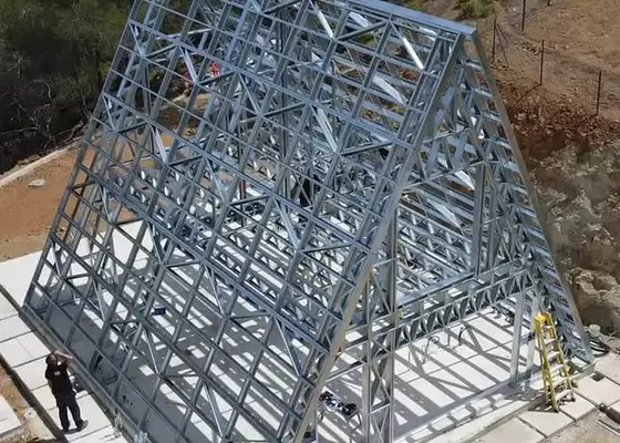 Prefab Hotel Unit Light Steel Space A Frame Tiny Homes Portable Kit Homes