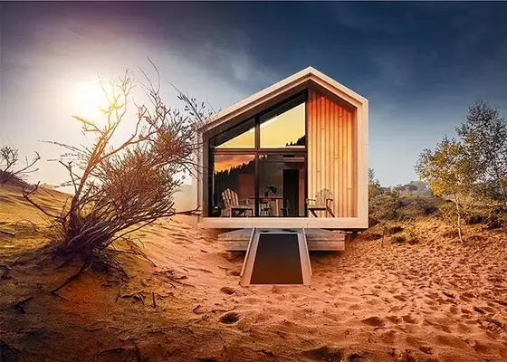 Prefab Steel Framing Cabins Mass - Customizable Prefabricated Luxury Cabin