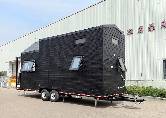 Expandable Mobile Tiny House On Wheels Prefab 2 Bedroom Cabin Ready Made Container