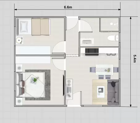Small Family Steel Frame Prefab Bungalow Homes / Contemporary Prefab Homes