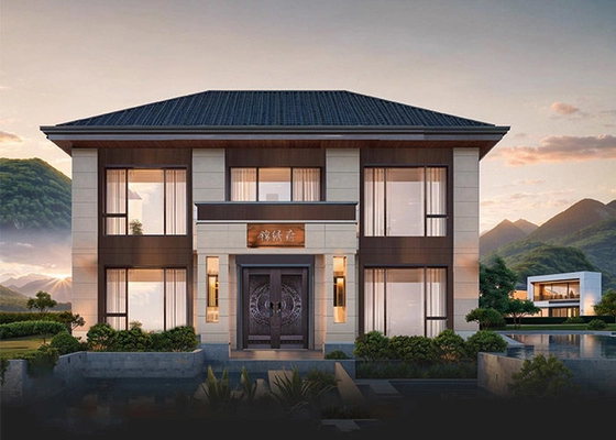 2 Storey Modern Steel Structure Prefab Villa House