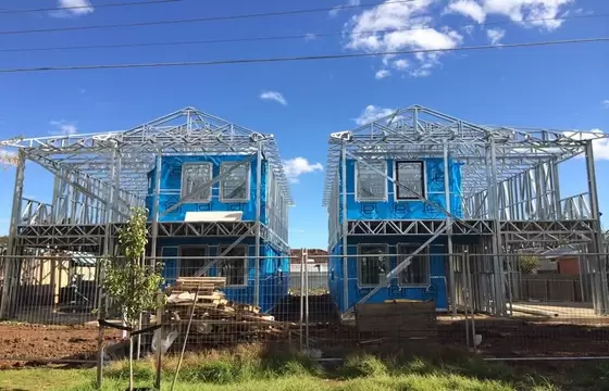 High Quality Light Steel Frame Prefab Villa / Quick Assemble Steel Frame House Prefab Homes