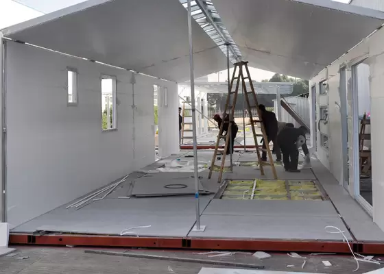 Light Steel Frame Environmentally Friendly Prefab Mobile Homes Quick Assemble