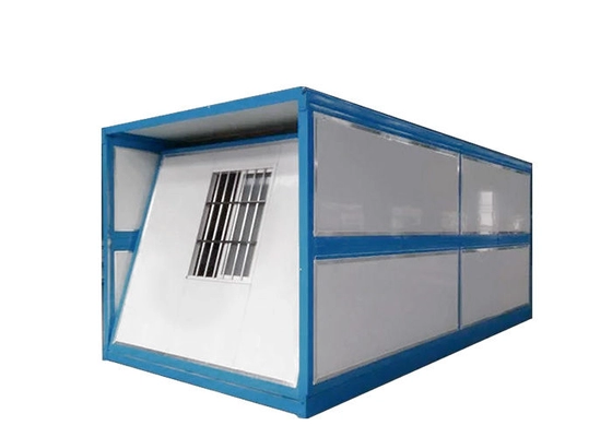 20FT 40FT Prefab Foldable Flat Pack Modular Folding Container House Galvanized RHS 40*40 Chassis Purlin for Emergency Shed