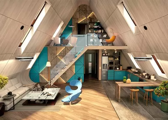 Prefab Light Steel Frame House Hotel Light Steel Unit Tiny Home