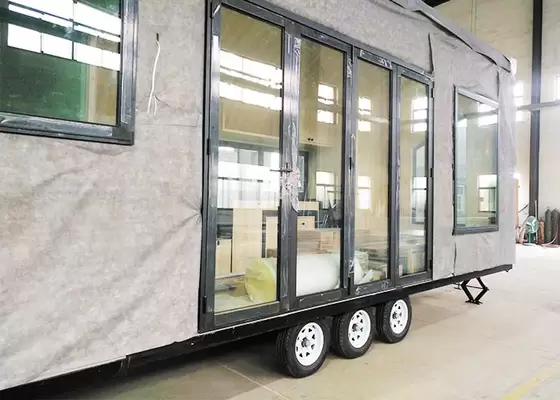 Prefabricated Tiny House On Wheels | Modular Light Steel Frame With Engineered Framing System