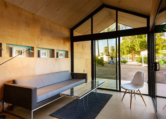 Light Steel Frame Prefab Garden Studio House Kits Cost Saving Small Cabins For Airbnb