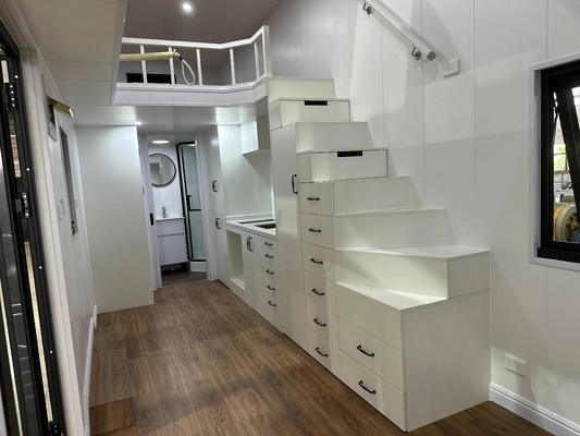 Alu.Casement Door Laminate Flooring Tiny Living Home Solutions Modular Home