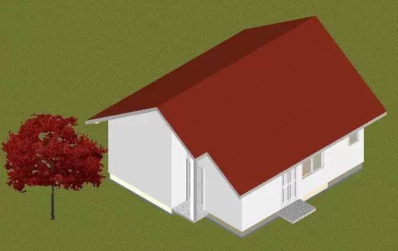 Light Steel Prefab Bungalow Homes Fire Prevention Mothproof , Small Manufactured Homes