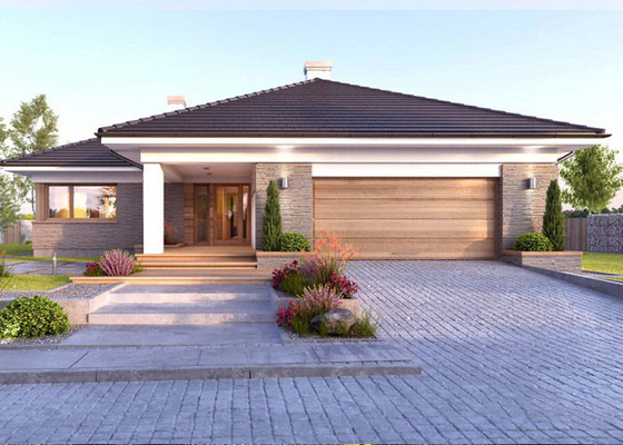 AS / NZS / USA Light Steel Frame Modular Prefabricated House Kits Villa