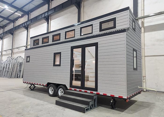 Stylish Prefabricated Tiny Houses On Wheels: Modern Small House Designs With Trailer For Airbnb