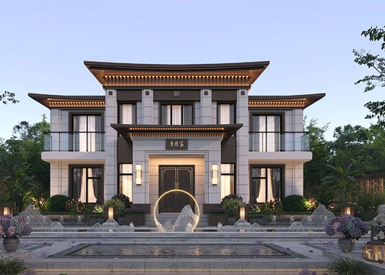 Factory Modern Luxury Easy Assembly Prefabricated Steel Villa Galvanized Steel Prefab Modular Homes