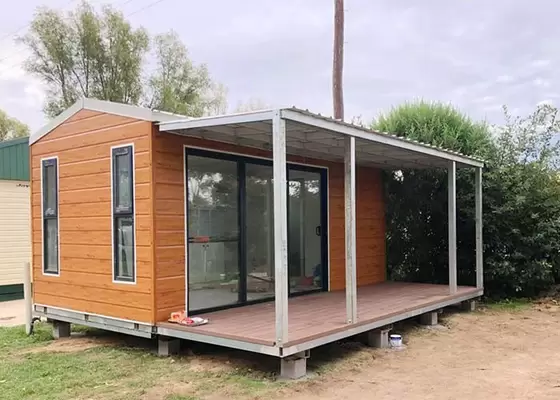Prefab Park Home With Light Steel Frame Mobile House Kits To Build Small Metal Houses
