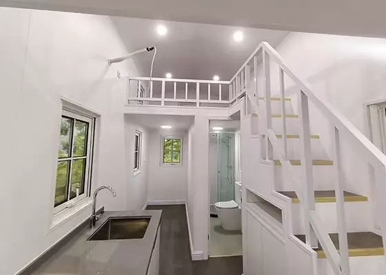 Osb Board Roof System Luxury Prefab The Tiny House Used Light Steel Frame