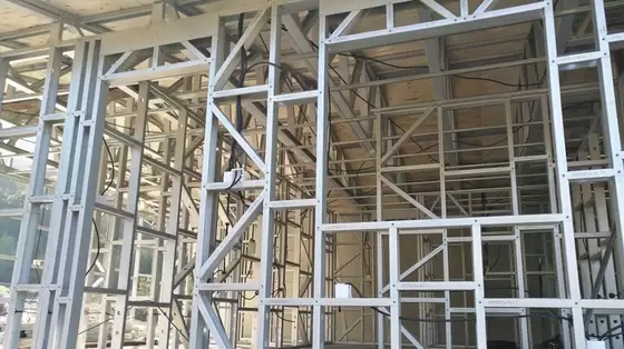 AS / US Modular Single Family Home Modern Design Wooden House Bungalow With Light Steel Frame