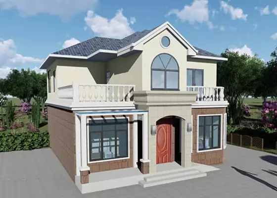 Galvanized Double Deck Light Steel Prefabricated house Villas Saving Australian Standard