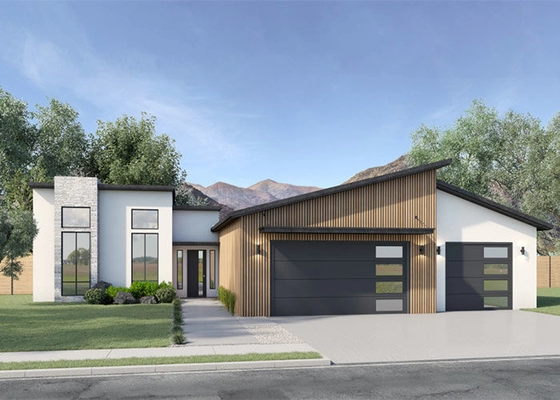 Eco Friendly Quick Assemble Modern Luxury Prefab House Villa Light Steel Frame