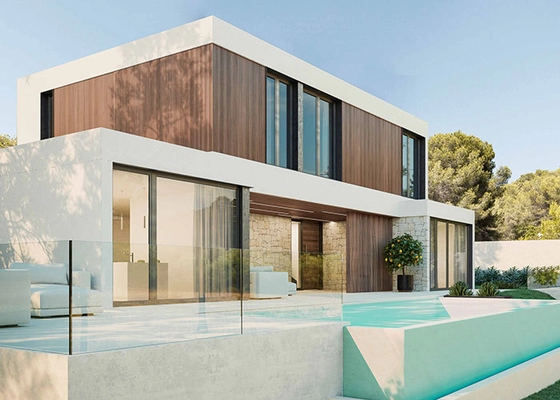 Australia Standard Prefab Light Steel Frame House Quick Assembly Customized Exterior Wall Cladding 50mm ALC Panel