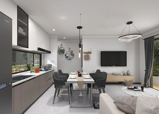 Prefabricated Modular House Kits Light Steel Frame House For Adu AU/USA/EU Standard