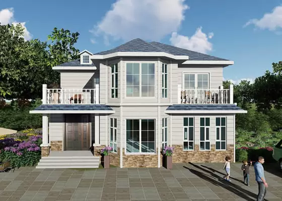 Modern Prefabricated Prefab Villa Light Gauge Steel Structure Housing     Modular House Ktis