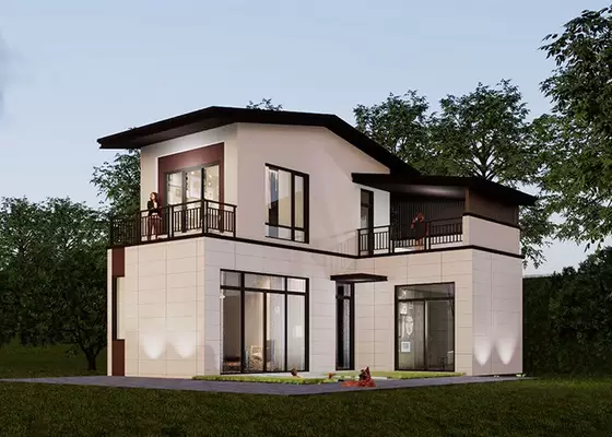 Luxury Modular Hotel Unit camping cabin Prefab Light Steel Frame House For Living