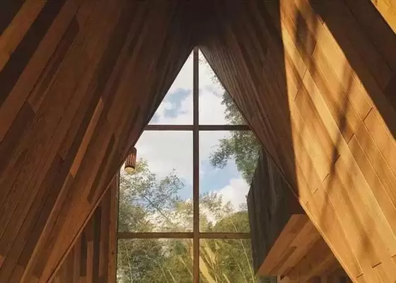 Australia Standard Light Steel Prefabricated Triangle Building With WPC Board Wall